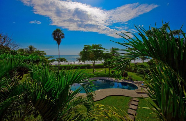 Beachfront 5 Bedroom-4 Bath Two Story Villa. Pool, surf and sand right here