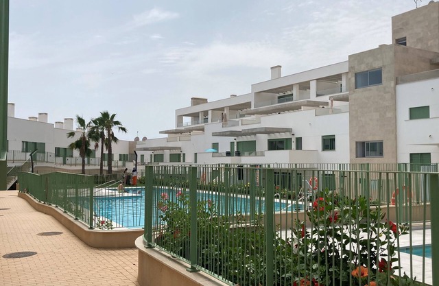 Beachfront apartment with large terrace
