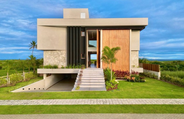 Beachfront Mansion (Beachfront) with 8 Suites in the Alphaville Guarajuba Condominium