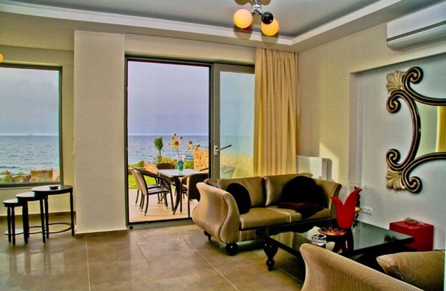 Beachfront Crete Villa | Villa Peri | 4 Bedroom | 30 Metres To The Beach | Pool.
