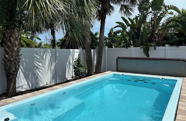 Beachside 3bedroom home plus studio & a big swim spa in awesome New Smyrna Beach