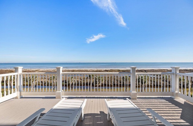 Beachtown Galveston - Luxury Beachfront Home w/Private Pool, Elevator, Yard!