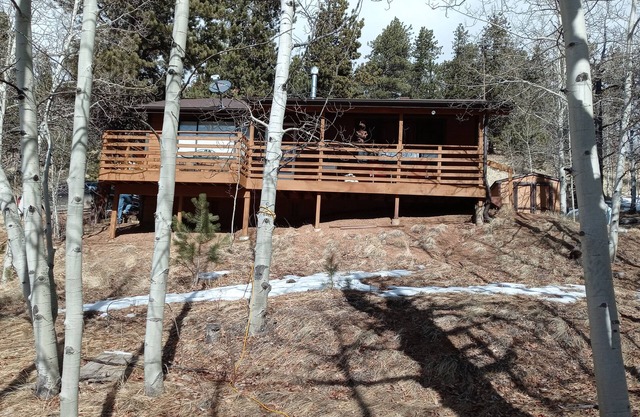Bear Foot Getaway: Secluded Cabin in Aspens, deck, Hot Tub, 6Mi to Cripple Creek