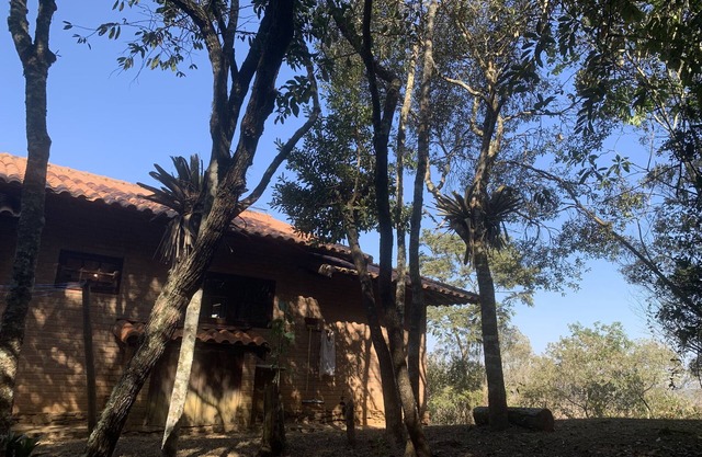 Beautiful sunset and moon inside the Alto da Colina Reserve