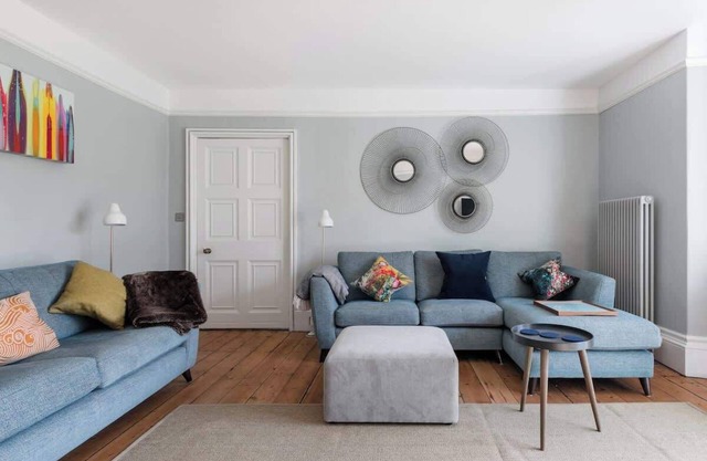 Beautiful 4 bedroom house that is part of a larger home. Beach views and garden