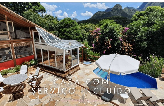 Beautiful 5 bedroom house, A/C, Pool and more in Araras, Petropolis, 60 km from Rio