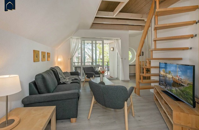 Beautiful apartment with sea view & balcony, only 50 m to the beach