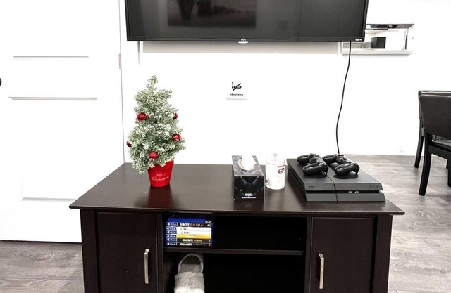 Beautiful basement apartment with fireplace
