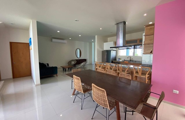 beautiful beach house with a view of the sea