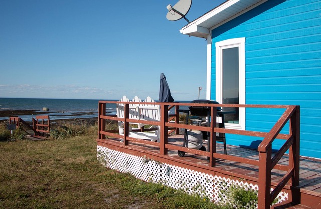 Beautiful blue chalet by the sea, quiet and elegant. It will charm you thanks to
