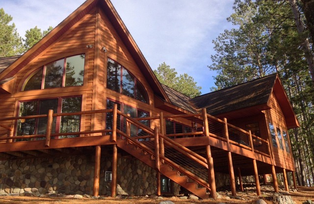 Beautiful Executive Lake Home on Peninsula with 657 ft Frontage, Dog Friendly