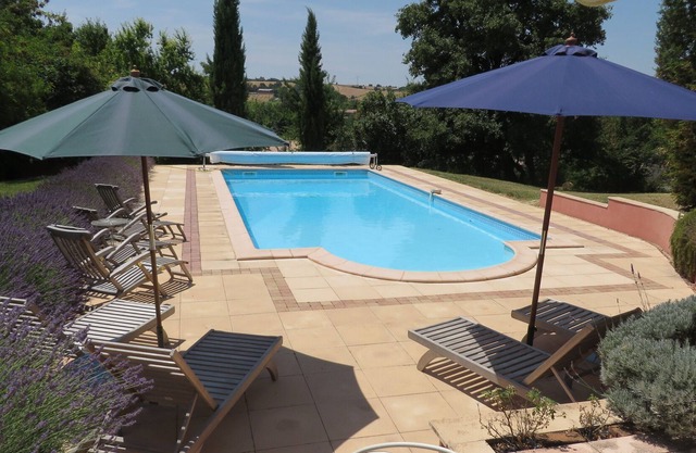 Beautiful Farmhouse in 5 acres With Large Pool & Views Over A Picturesque Valley