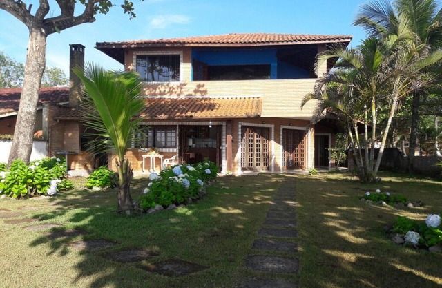 Beautiful house standing on the sand in Ubatuba (Sape Beach)