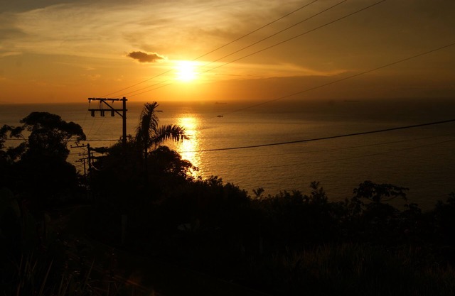 Beautiful island sunset