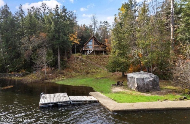 Beautiful lakefront house on Paradox lake with tremendous views and privacy.