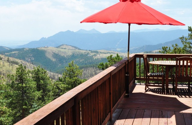Beautiful mountain home with Denver lights view