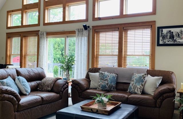 Beautiful mountain house with incredible views of the Pocono mountains.
