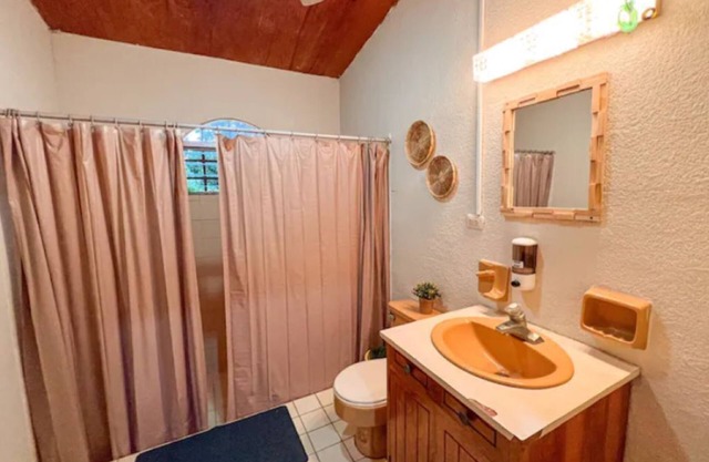 Beautiful oceanfront property with private pool located on a private beach.