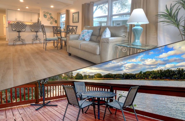 BEAUTIFUL remodeled house at lake with fishing pier in GREAT LOCATION, N. Tampa