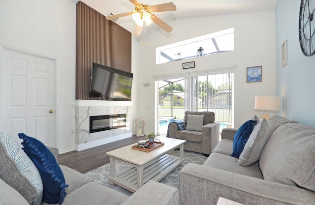 Beautifully updated three bedroom, two bath pool home with spa and games room!