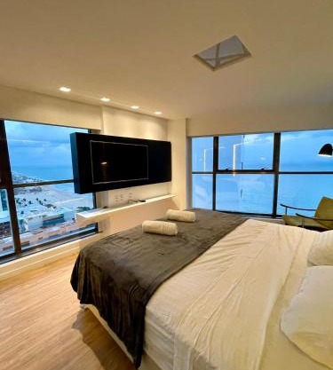 Beira-mar em Boa viagem - Frente Mar - Andar alto e Vista mar - Beach Class internacional