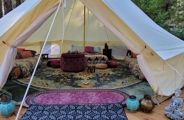 Bell Tent at Bigfoot Lodging Lassen