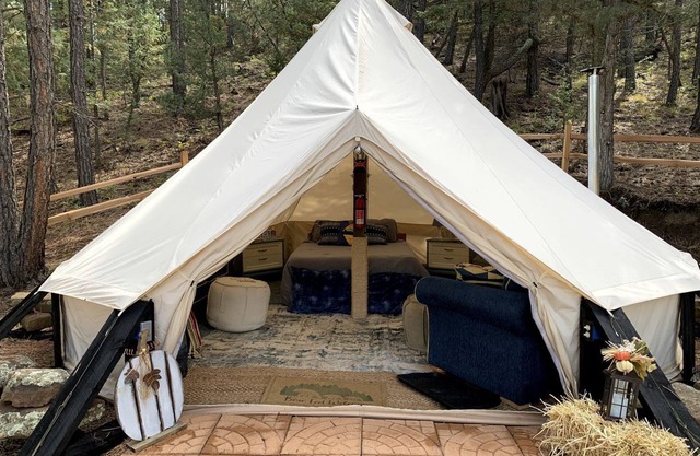 Bell Tent for Four for Dreamy Glamping Escapes in Colorado