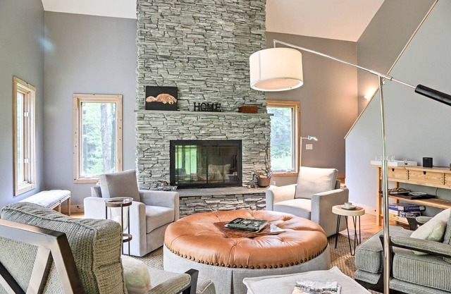 Berkshires Home on 11 Acres w/Pond & 2 Fire Pits!