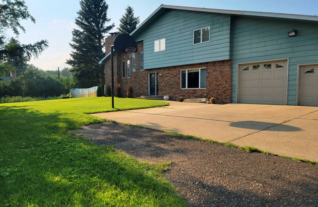Big house, big yard in the middle of Dickinson. Very private and peaceful.