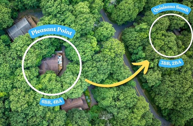 Blue Ridge Bliss 9BR/6BA: 2 Homes Across the Street from each other! Sleeps 24