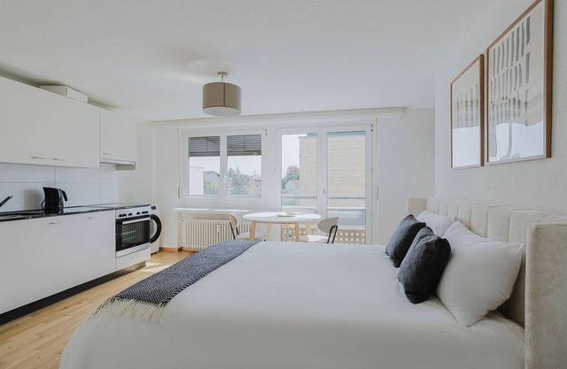 Blueground | Birsfelden, elev, furnished + kitchen