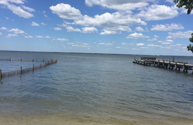 Boaters and bathers paradise .Private Beach on Long Beach Island , N.J.