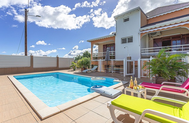 Bottom of villa with pool