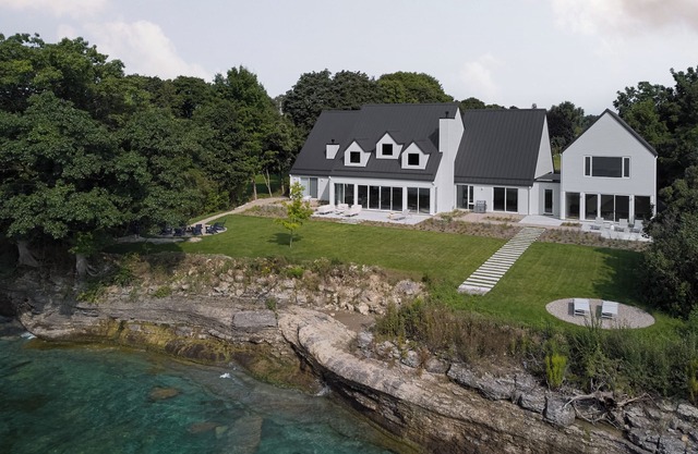 Brand new luxury custom built lake house with 130 ft frontage on Lake Ontario