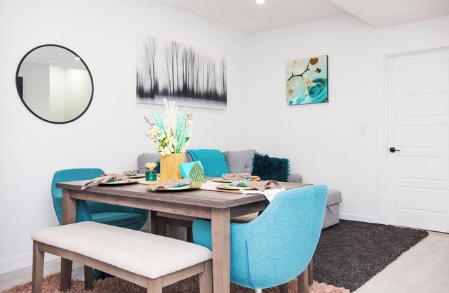 Brand new-very clean-aesthetically pleasing and comfortable 2-bedroom suite.