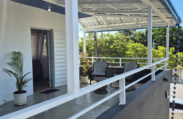 Breezy 2-bedroom apartment in a quiet Nagua Suburb with AC and private parking