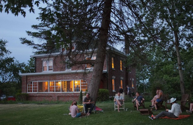 Brick manor with spectacular views of the Catskill Mountains
