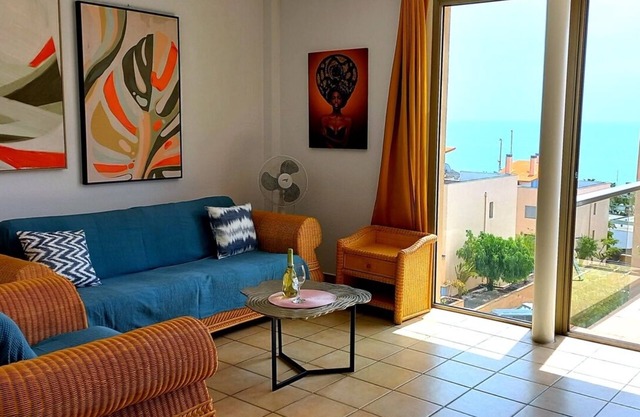 Bright apartment with large communal pool