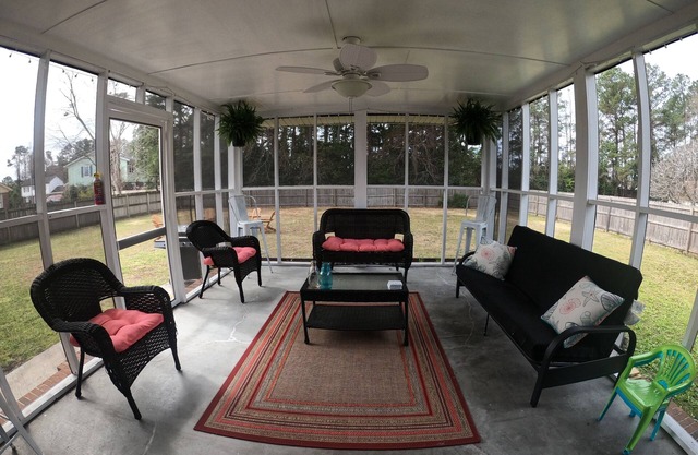 Bright House w/ Fire Pit & Screened-In Porch