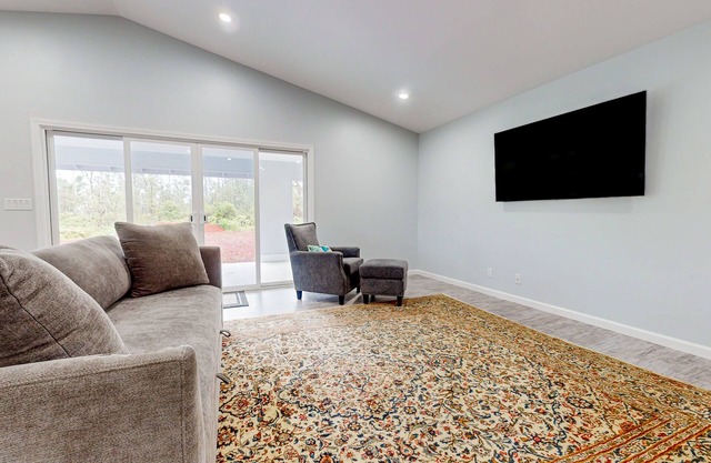 Bright & modern dog-friendly oasis on two lush acres with generous patio & W/D