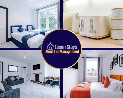 Bright & Spacious 4-Bed Home in Darwen Town by Eason Stays, Perfect for Contractors, Business Travellers & Groups - with Free Parking!