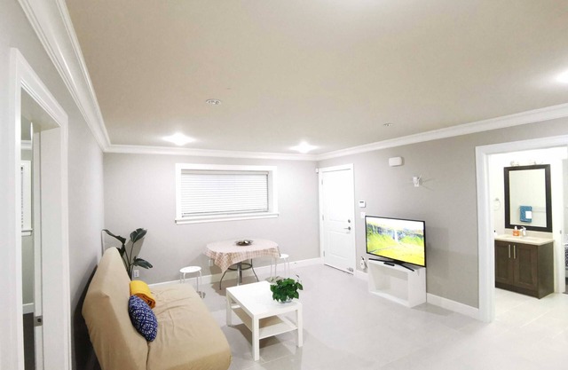 Bright suite with two bathrooms for added convenience and privacy.
