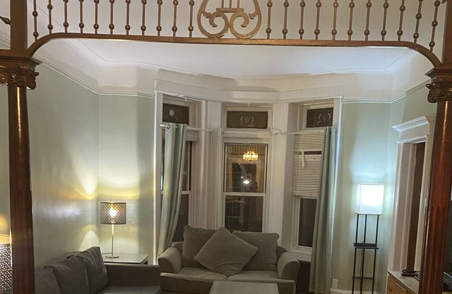 Brown stone spacious second floor apartment in a private two family house