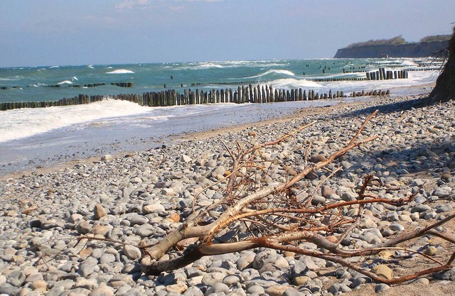 Bungalow on the Baltic Sea beach