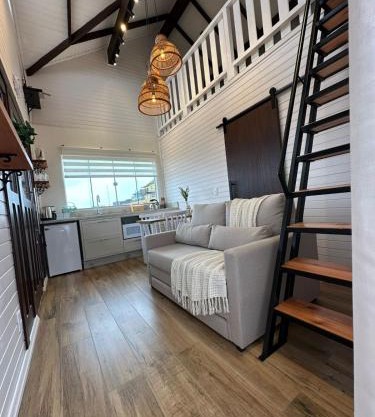 Cabana premium com hidromassagem e vista para o pôr-do-sol