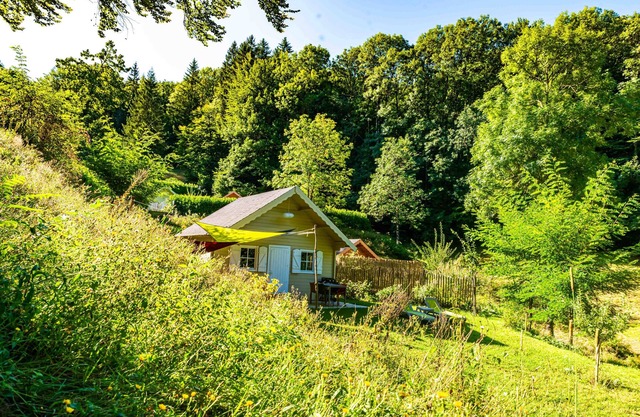 Cabin in the woods, breathtaking view of the Monts de Lacaune