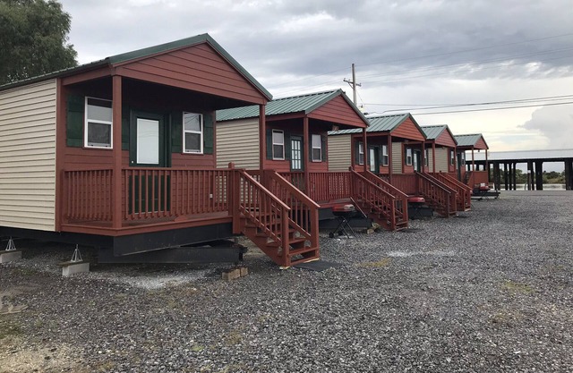 Cabins and Boat dock "Delacroix Island, Louisiana"