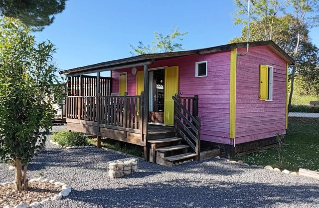 Camping l'Olivier * - Chalet Eco 2 bedrooms 4 people