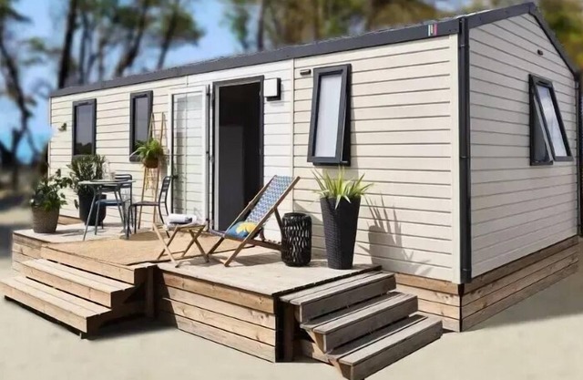 Camping maeva Respire La Comtesse * - Mobile Home Vénézia 4 Rooms 6 People Air Conditioned + TV