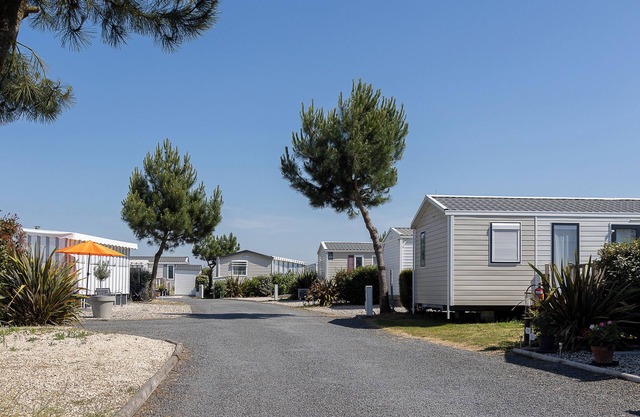 Camping "Villa Landreau" with Private Terrace, Shared Pool & Wi-Fi